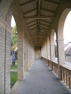 arcade in a church in potsdam