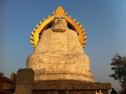 statue of Bodhidharma, Founder of Kung Fu and Zen Buddhism, china, Shaolin