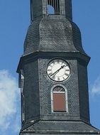 clock tower church, brand-erbisdorf