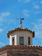 weather vane on a church spire