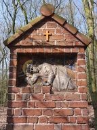 stations of the cross near the waterfall