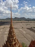 spire of a temple in thailand