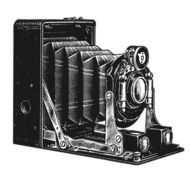 vintage camera drawing