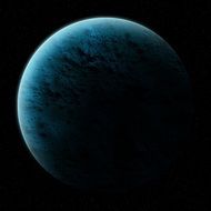 blue planet in space