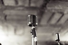 vintage symbol microphone