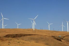wind turbines power