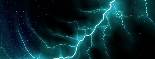 flash light sky mystical