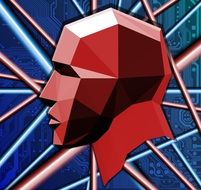 head silhouette in robotics
