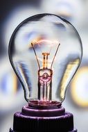 closeup of light bulb
