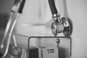 stethoscope in the hospital