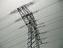 high voltage electricity poles