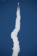 rocket launch on a sky
