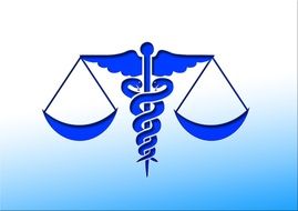 medical forensics as logo