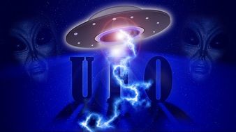 ufo galaxy poster drawing