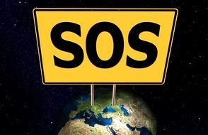 sos earth drawing