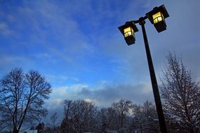light illuminated post
