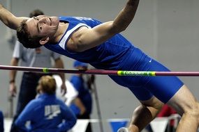 athlete high jump