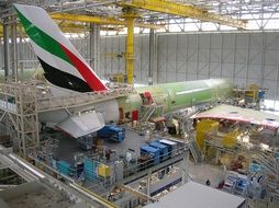Airbus assembly at the factory
