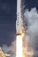 rocket launch of the american company spacex