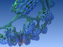 fractal image of molecular compounds