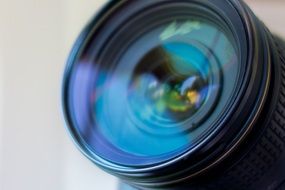 closeup camera lens