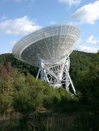 Photo of White radio telescope