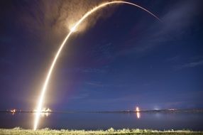 missile launch trajectory