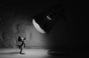 donald duck in the lamplight