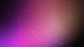 stars in space on a pink background