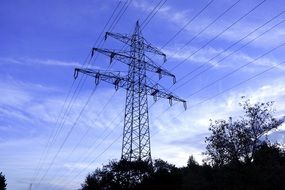 strommast electricity on the street