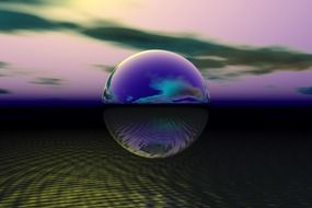 soap bubble sphere drawing