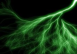 green flash thunderstorm drawing