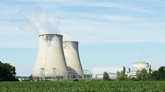 power station in the field