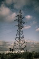 power lines on the pole