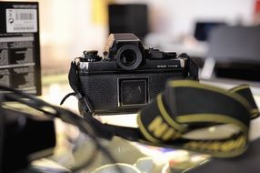 retro camera nikon f3 t in the store
