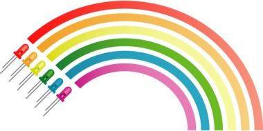 rainbow colors electronic drawing