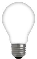 isolated light bulb