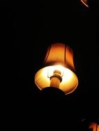 lighting lamp in a dark