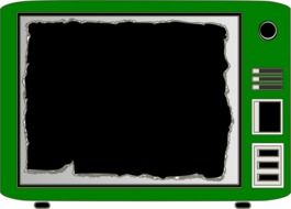 vintage green tv as an illustration