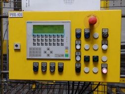 control panel at brewery