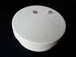 white smoke detector