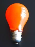 light bulb with orange body