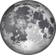 gray planet as a graphic image