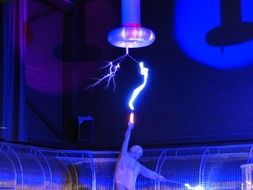 tesla coil in the museum