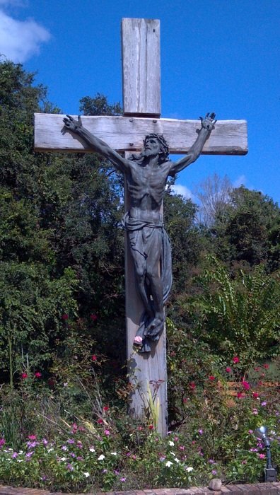 the crucifixion of Christ in San Pedro