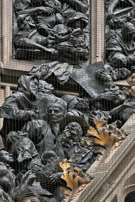 sculpture of the death of the Church