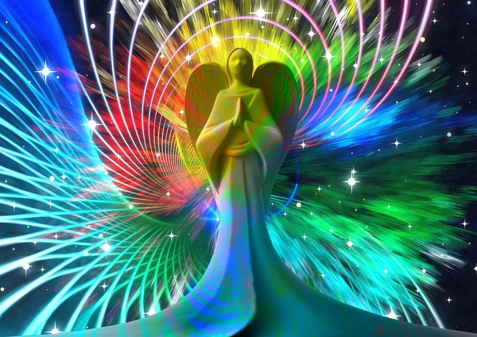 Bright greeting card with the image of Christ