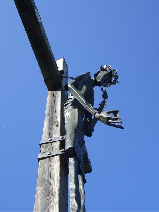 iron Christ on the cross