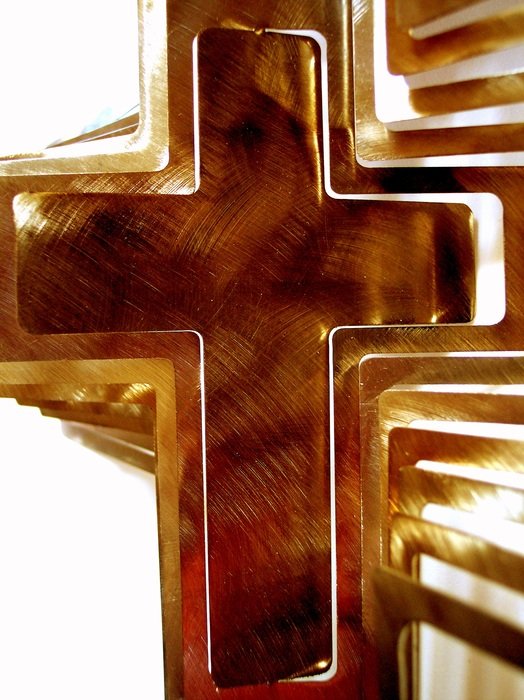 cross in brown design