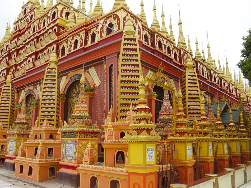 Thambuddhe Pagoda, fragment, Myanmar, monywa